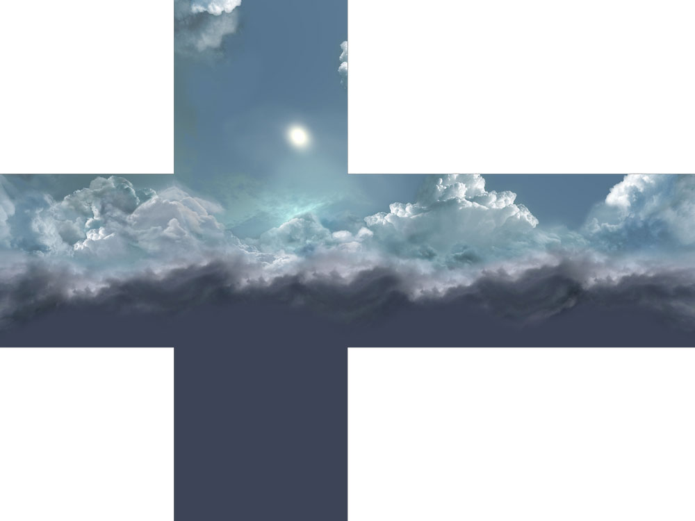 Example Video Game Skybox Texture